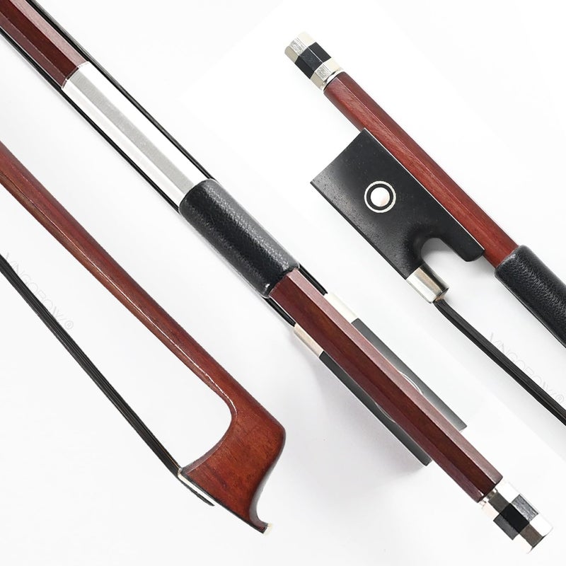 VINGOBOW Professional 3/4 Size Violin Bow High Quality Brazilwood Stick Ebony Frog Natural Horsehair Clear Tone For Adults and Student Hand Made - Image 3